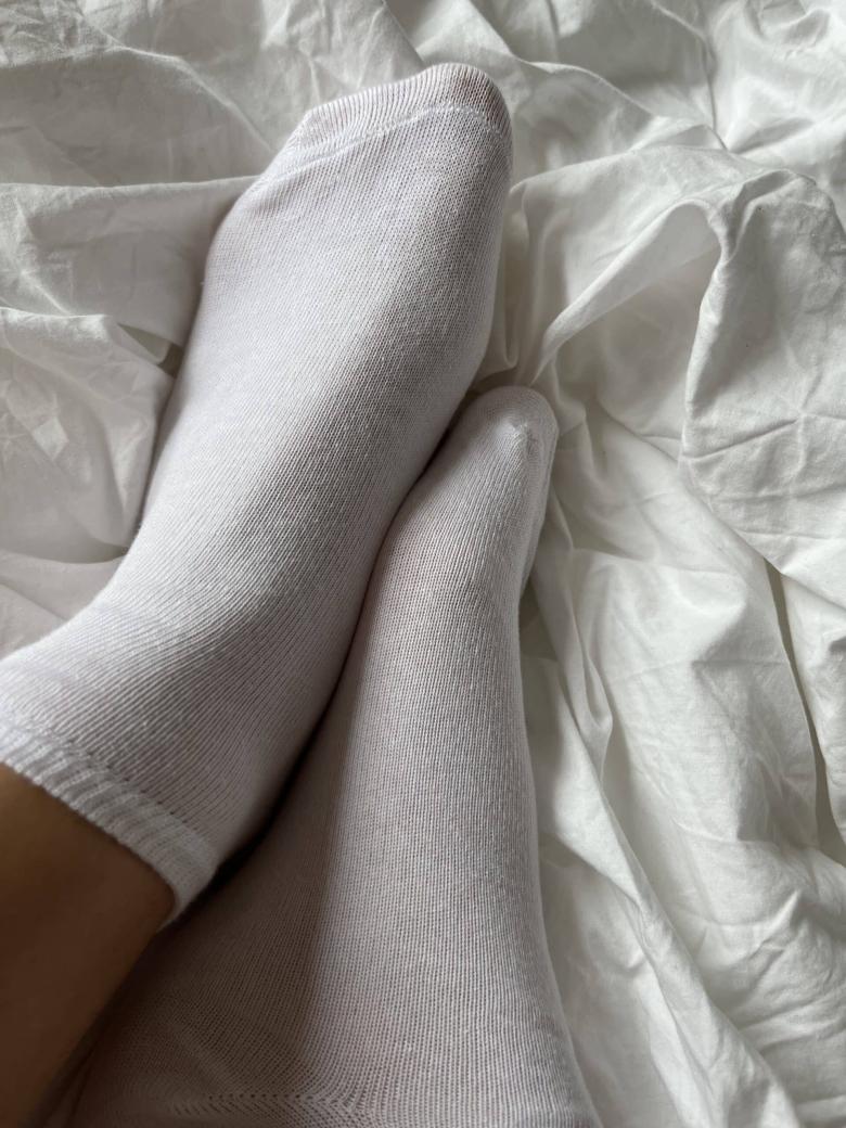Weiße Kurze Socken